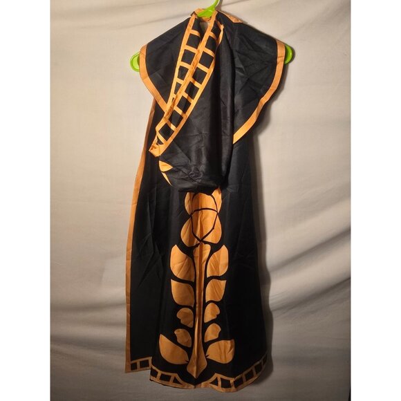 Unbranded Sweaters - New CosPlay Cape Anime Black Hooded Cloak Gold Costume Dress Up Halloween